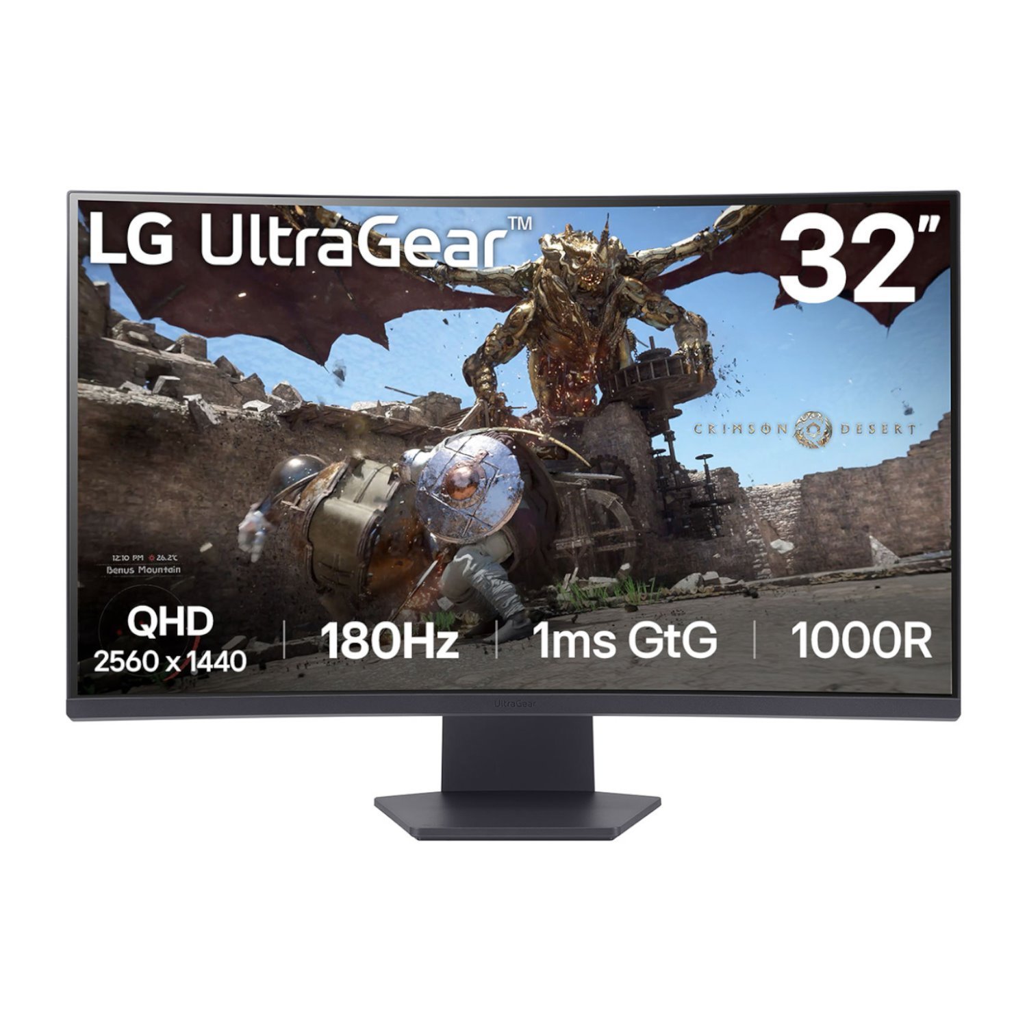 LG UltraGear 32" QHD Va Curved Gaming 180Hz 1MS