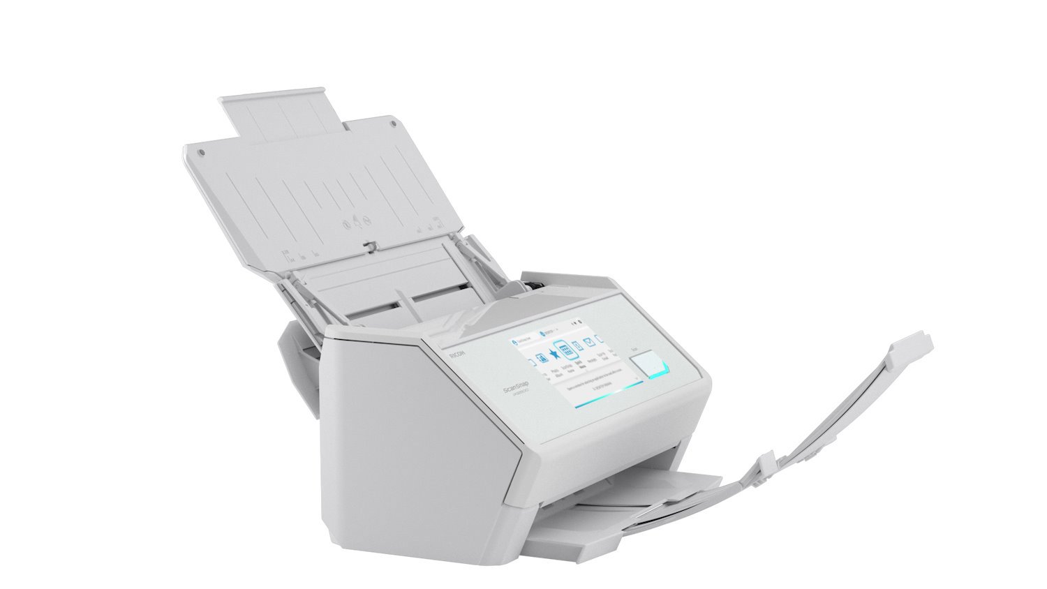Ricoh ScanSnap Ix2500 45Ppm/90Ipm A4 Duplex Adf Touchscreen Wi-Fi 6 Bluetooth 5.2 Usb 3.2 Led Desktop Scanner (White)
