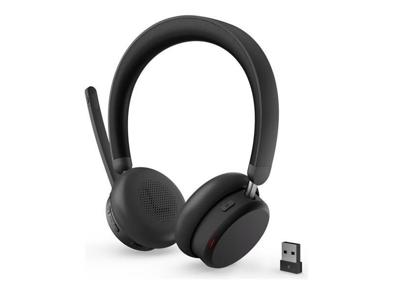 Lenovo Dual-Mode Wireless Anc Headset 6550|BT 5.3|Wireless Usb-C Receiver|Noise Cancellation|Travel Pouch | 3YR Carry In