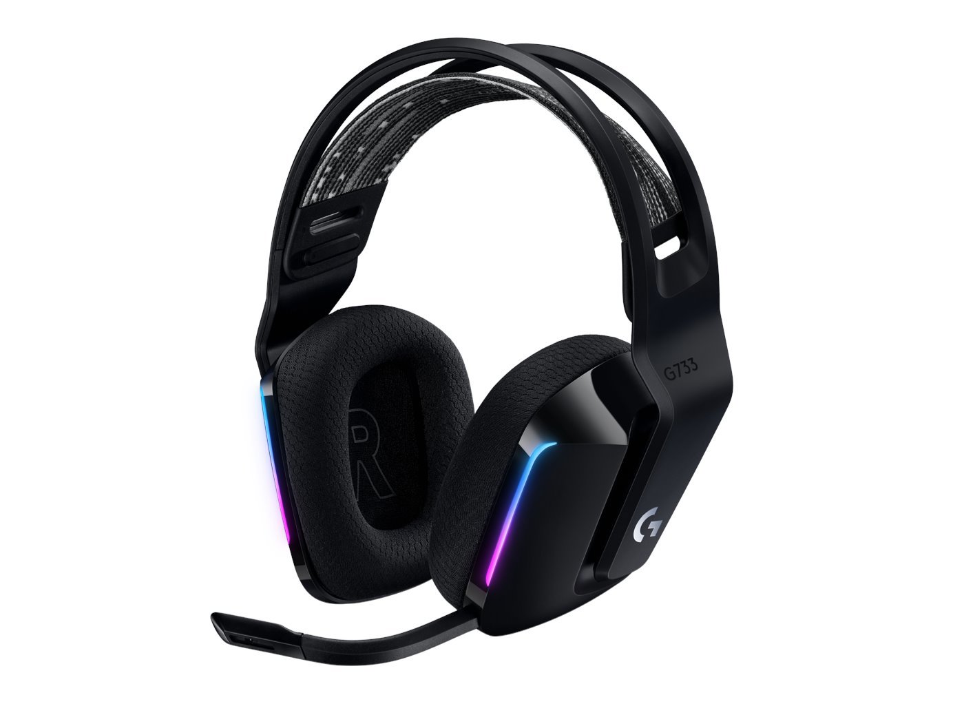 Logitech G733 Wireless Over-the-head Gaming Headset - Black