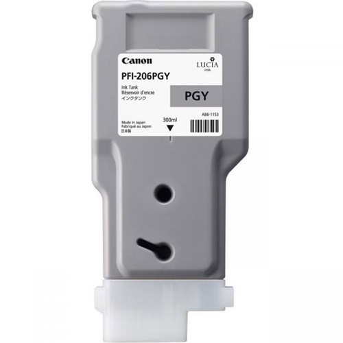 Canon Lucia EX PFI-206PGY Original High Yield Inkjet Ink Cartridge - Photo Grey Pack