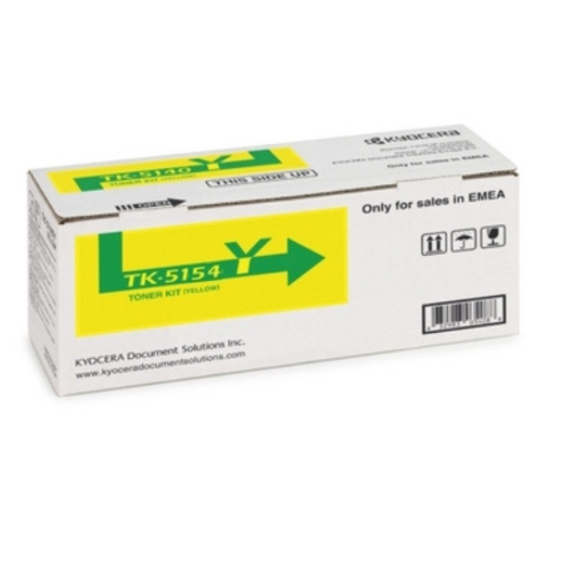 Kyocera TK-5154Y Yellow Toner Kit (10,000 Yield @ Iso)