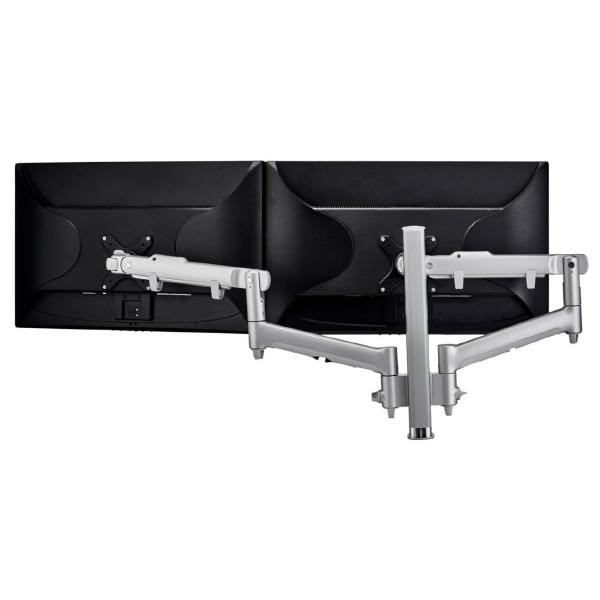 Atdec Awm Dual Monitor Arm Solution - Dynamic Arms - 400MM Post - Bolt - Silver