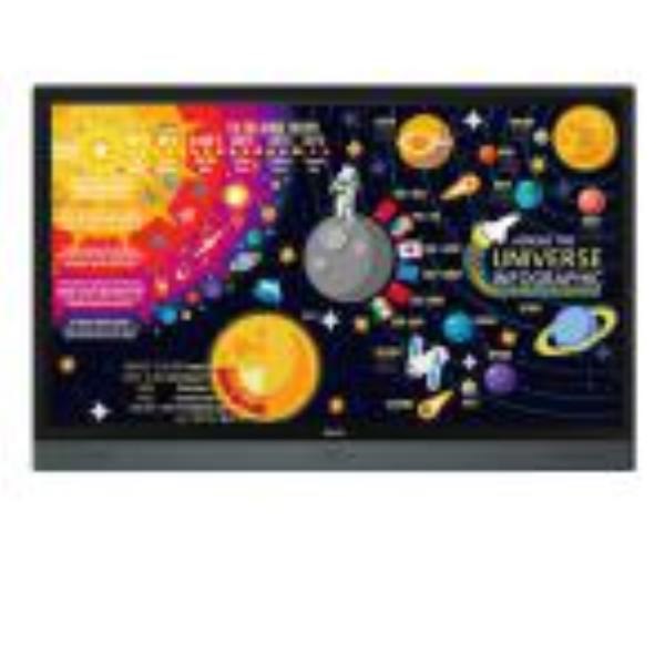 BenQ *Ex Demo* RP6501K Interactive Flat Panel / 65"/ 16:9/ 3840 X 2160/ 1200:1/ 6MS/ 20 Point Usb Multi Touch/ Vga, Hdmi, DP/ Speakers/ Android