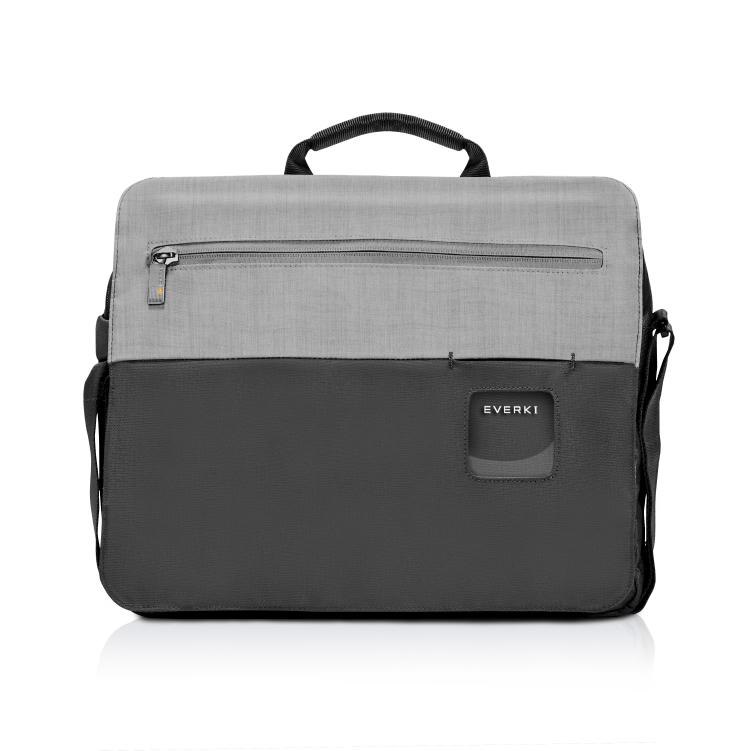 Everki ContemPRO Laptop Shoulder Bag Black, Up To 14.1"/ MacBook Pro 15 With Dedicated Tablet/iPad/Pro/Kindle Compartment Up To 13"