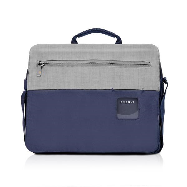Everki ContemPRO Laptop Shoulder Bag Navy, Up To 14.1"/ MacBook Pro 15 With Dedicated Tablet/iPad/Pro/Kindle Compartment Up To 13"