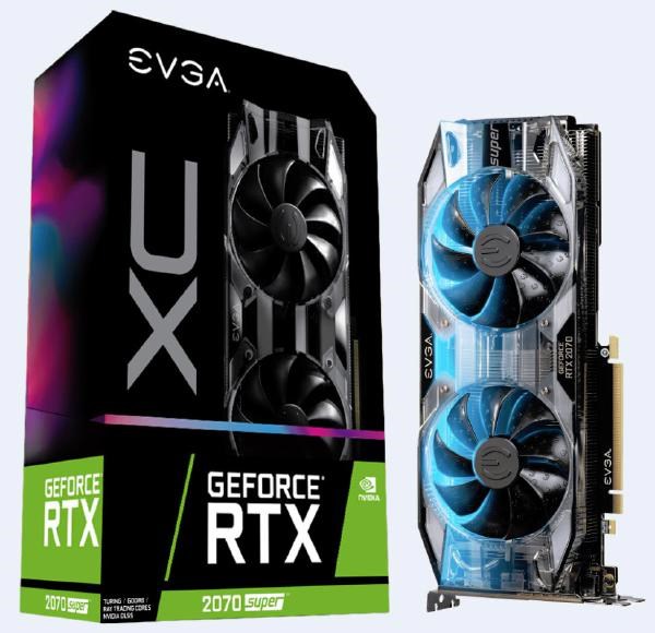 Evga GeForce RTX 2070 Super XC Gaming, 08G-P4-3172-KR, 8GB GDDR6, Dual HDB Fans, RGB Led, Adjustable RGB Led, DisplayPort 1.4, Hdmi 2.0B, HDCP 2.2