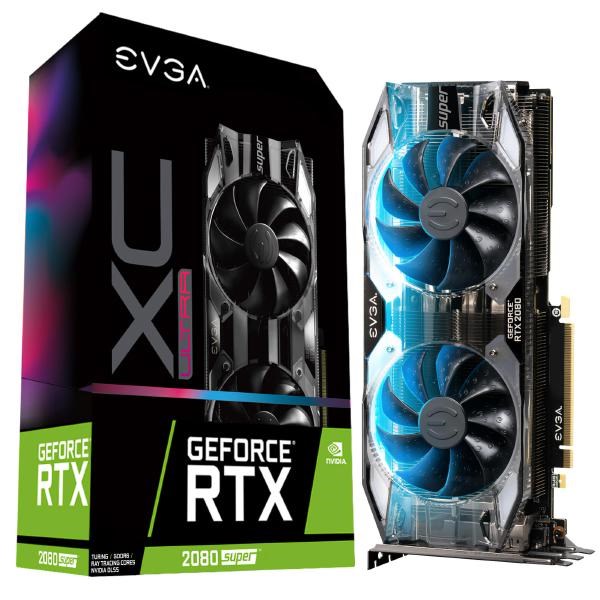 Evga GeForce RTX 2080 Super XC Ultra Gaming, 08G-P4-3183-KR, 8GB GDDR6, RGB Led, Metal Backplate, DisplayPort 1.4, Hdmi 2.0B, Usb-C