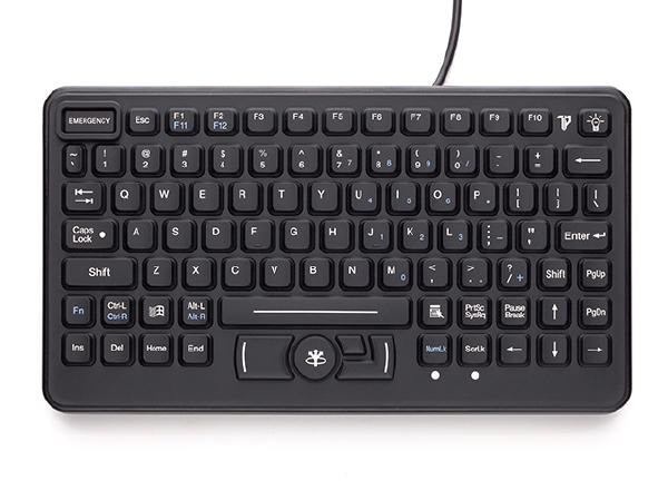 iKey SL-86-911 Industrial Keyboard With Force Sensing Pointing Device &Amp; Emergency Key (Vesa Mount)