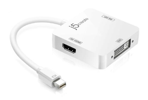 J5create Jda173 Mini DisplayPort (MDP) To 4K DisplayPort/4k Hdmi/Dvi (DP) Adapter
