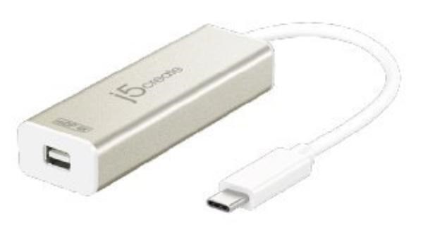 J5create Jca142 Usb-C Type-C To 4K Mini DisplayPort (MDP) Adapter