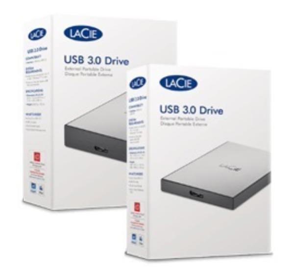 LaCie Usb 3.0 External Portable HDD 2TB STHY2000800 - Silver. 2 Years Warranty