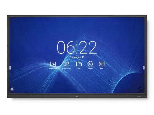 Nec CB751Q - 75" Collaboration Board/ 12/7 Usage/ 16:9/ 3840 X 2160/ 1,100:1/ Ips Panel/ Vga, Hdmi, Lan, Usb/ 20 Point Touch/ Optional Ops