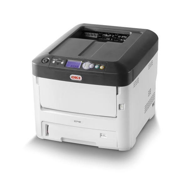 Oki C712DN Colour A4 34 - 36PPM Network PCL Duplex 630 Sheet +Options Printer