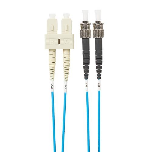 4Cabling 2M SC-ST Om4 Multimode Fibre Optic Cable: Blue