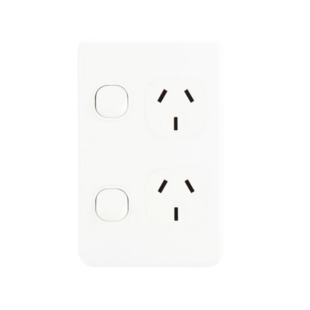 4Cabling 4C | Classic Double Power Point 250V 10A - Vertical