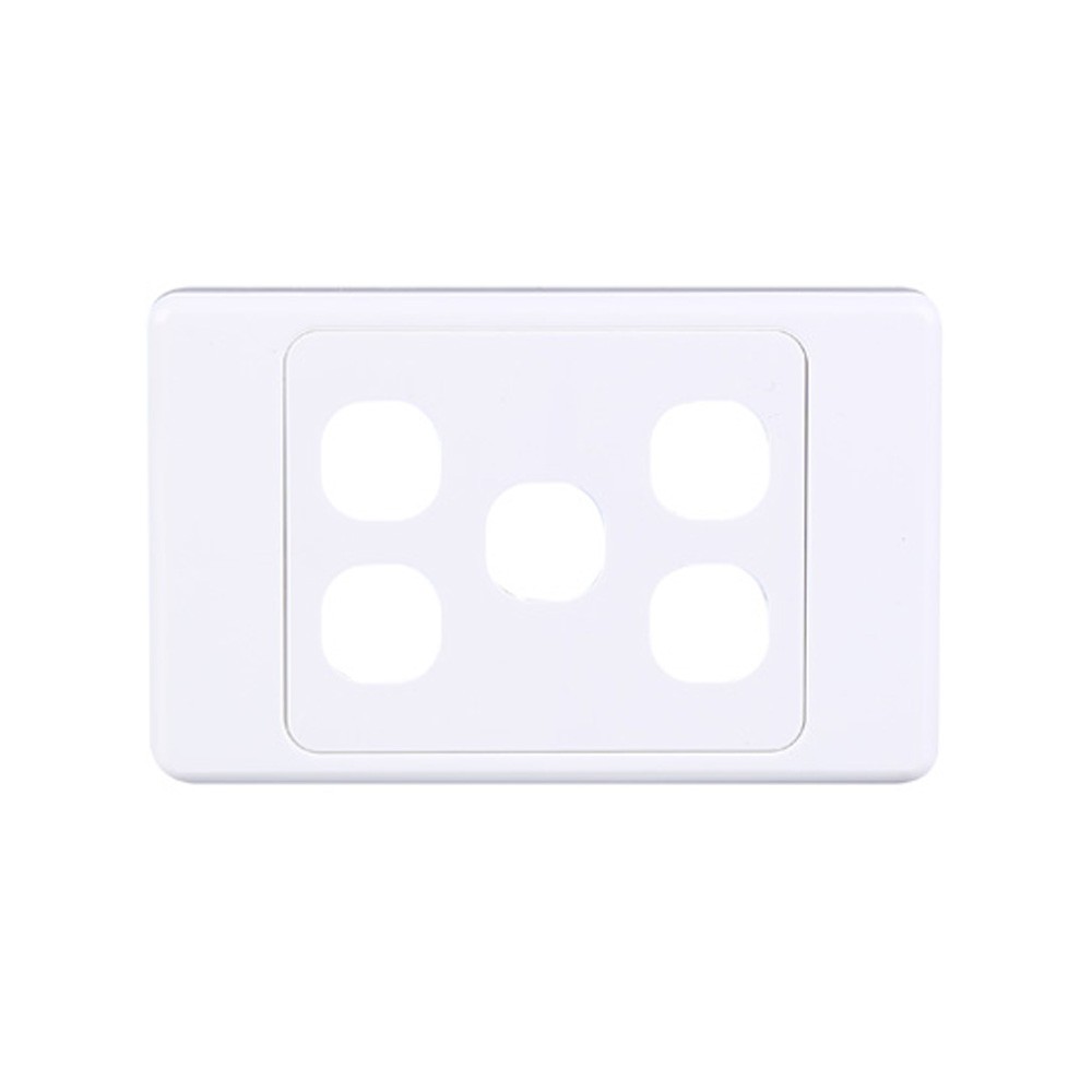 4Cabling 4C | Ultima 5 Gang Switch Cover - White