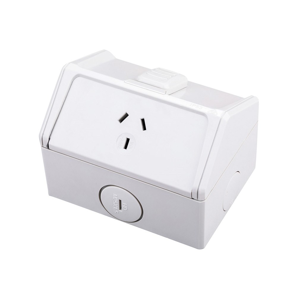 4Cabling 4C | Weatherproof Single Power Point Ip53 250V 10A