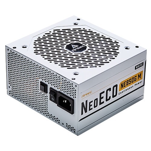 Antec Ne 850W 80+ Gold, Fully-Modular, White 1X Eps 8Pin, 120MM Silent Fan, Japanese Caps, Atx Power Supply, Psu, 7 Years Warranty
