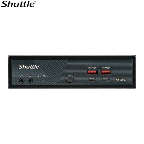 Shuttle Ai XPC, Intel ® Meteor Lake Core Ultra 5 125H Processor, 2X DDR5, 3X M.2 2280, 2X Hdmi, 2X DP, 8X Usb, 4X 2.5G Lan, 1X M.2 2230