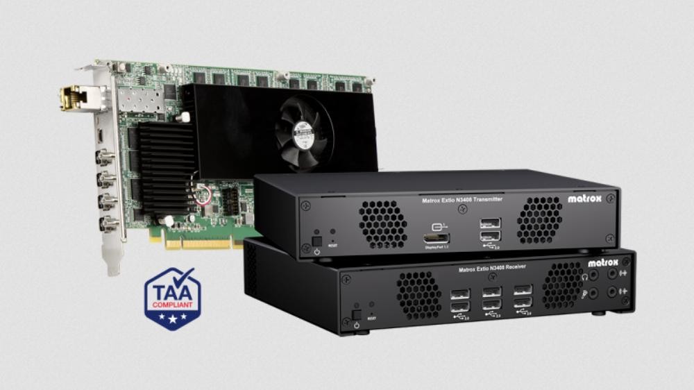 Matrox Extio 3 N3408 Receiver And Transmitter Appliance Bundle. Ex-Demo Stock. 2 YR WTY