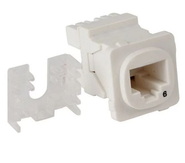 4Cabling Australian Style Cat6 RJ45 Jack Universal Termination | 50 Pack White