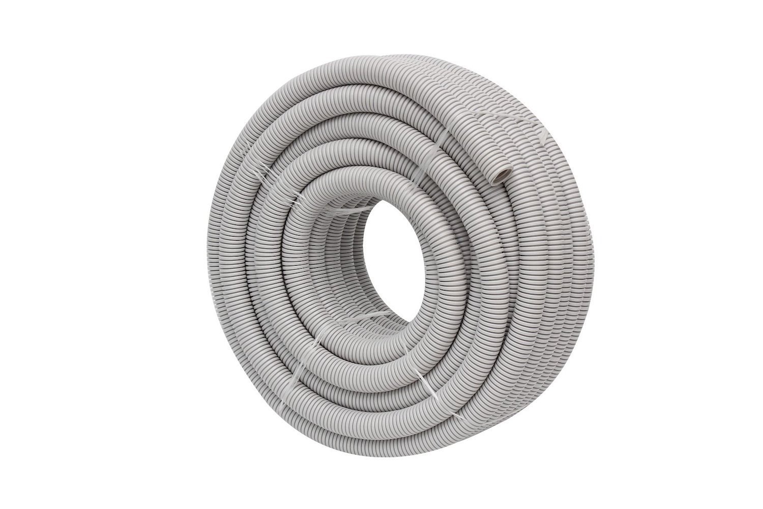 4Cabling 4C | 20MM Corrugated Conduit Medium Duty Grey 25 Meter/Roll