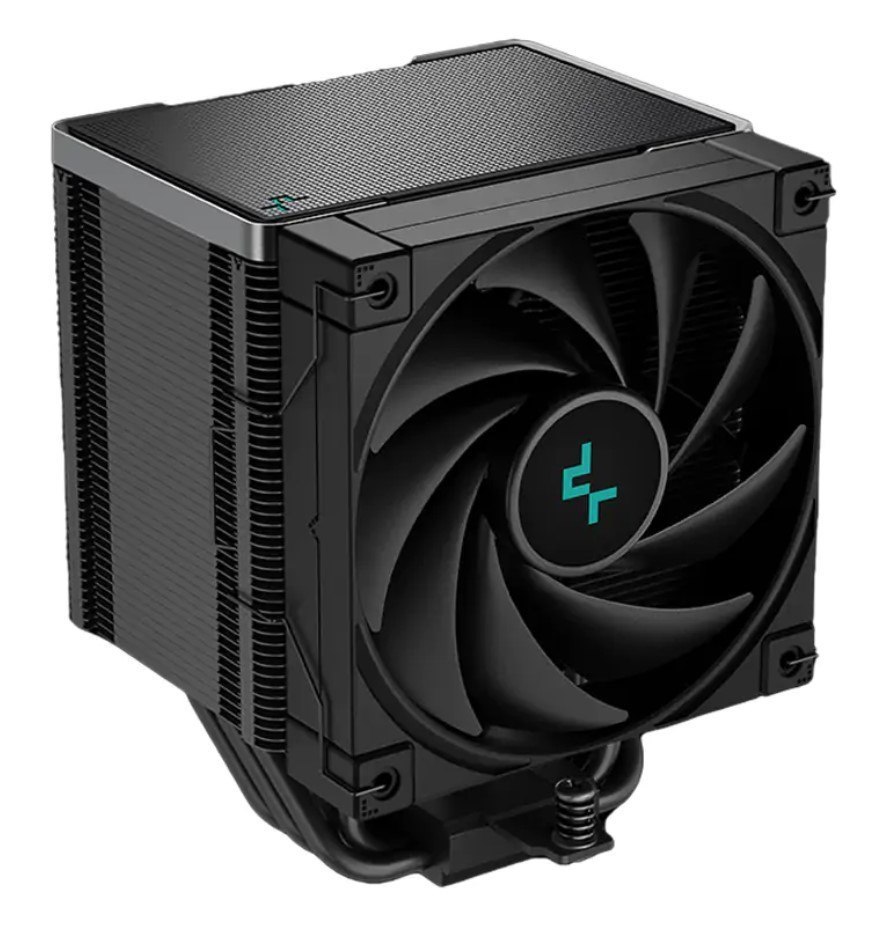 DeepCool Ak500 Zero Dark High-Performance Cpu Cooler, 5 Copper Heat Pipes, Single-Tower Heatsink, 120MM FDB PWM Fan, 240W Lga1700/Am5 Support