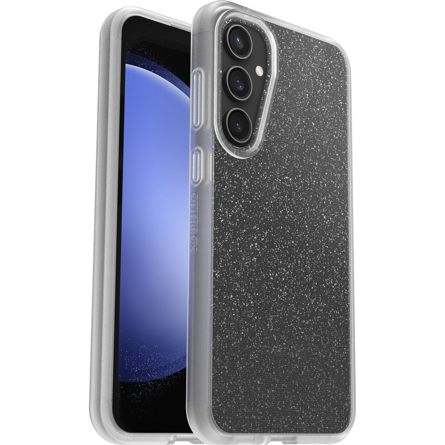 OtterBox React Samsung Galaxy S23 Fe (6.4') Case Stardust (Clear Glitter) - (77-94252),Antimicrobial,DROP+ Military Standard,Raised Edges,Hard Case
