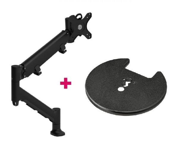 Atdec Awms-Hxb Heavy Duty Dynamic Monitor Arm. Up To 49" Screens, Min. Load 6KG. Max Load 16KG, Grommet Clamp Desk Fixing, Vesa Up To 100X100. Black
