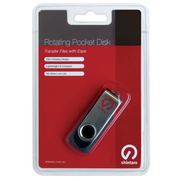Shintaro 8GB Rotating PockeShintaro 8GB Usb2.0 Rotating Pocket Disk - Reliable Data Storage, Plug And Playt Disk Usb2.0
