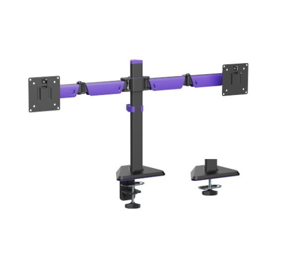 Brateck LDT89-C024 Matte Black Amethyst Articulating Gaming Dual Monitor Arm (New)