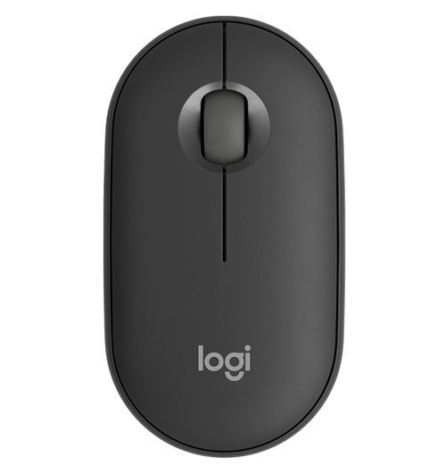 Logitech Pebble 2 M350s Mouse - Bluetooth - USB - Optical - 3 Button(s) - Tonal Graphite