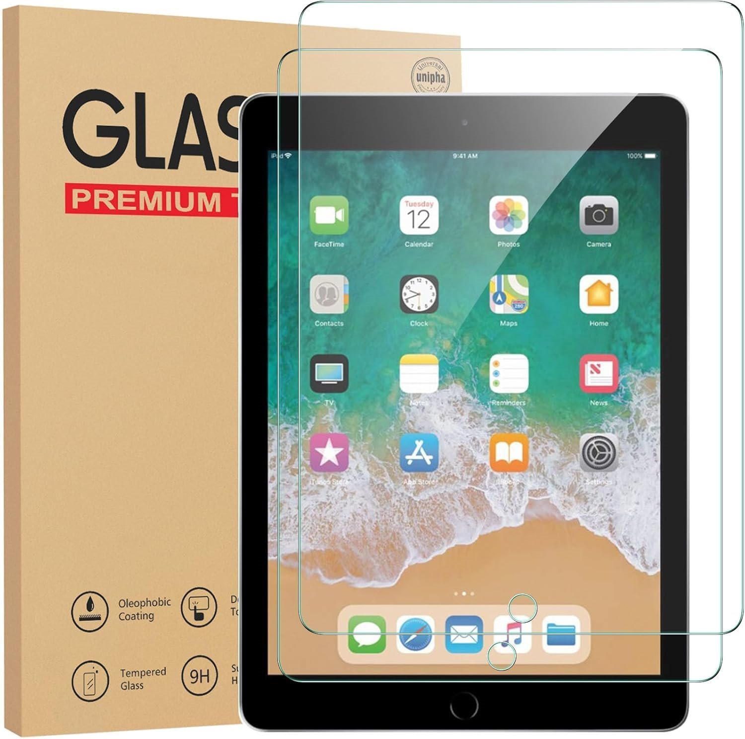 Screen protector tempered glass for iPad 6th/ iPad 5th Generation