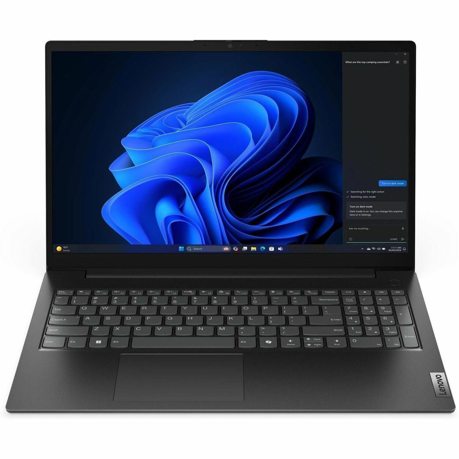 Lenovo V15 G5 IRL 83GW00N7JP 39.6 cm (15.6") Notebook - Full HD - Intel Core i5 13th Gen i5-13420H - 16 GB - 256 GB SSD - English (UK) Keyboard - Business Black