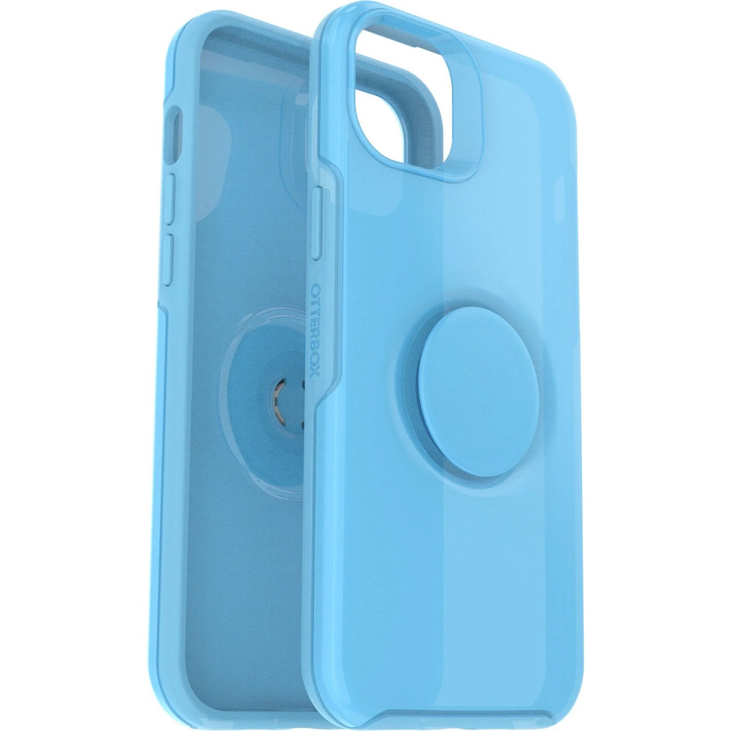OtterBox Apple iPhone 14 Plus Otter + Pop Symmetry Series Case - You Cyan This? (Blue) (77-88783), 3X Military Standard Drop Protection
