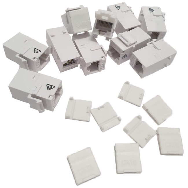 4Cabling Cat 6 RJ45 Snap In Keystone Coupler. Pack Of 10