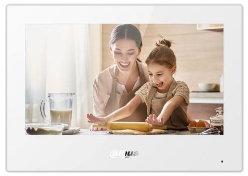 Dahua Ip Wifi Indoor Monitor,White,7" Touch,Android,Poe,Micro SD Slot,Surface,3Yr