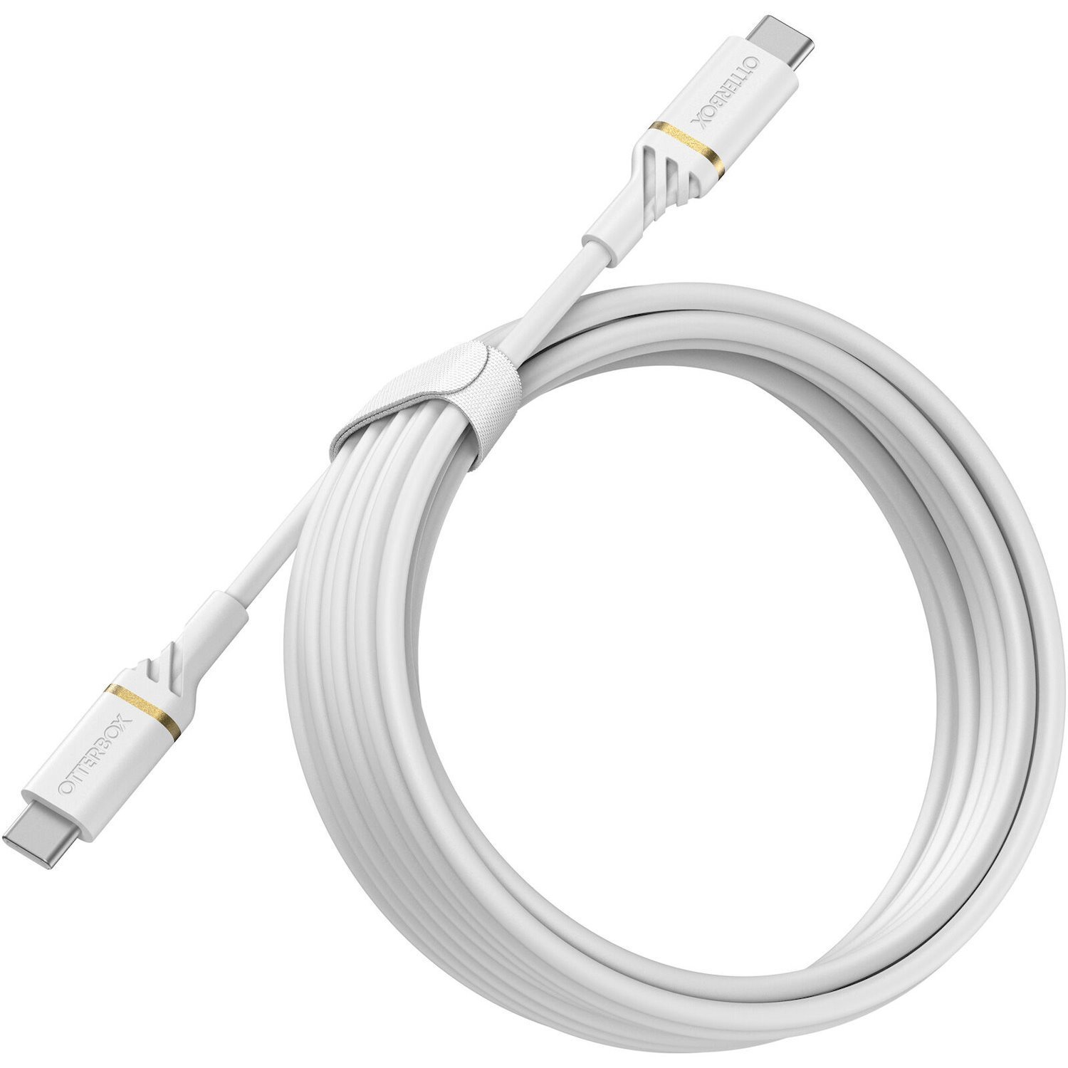 OtterBox Usb-C To Usb-C (2.0) Fast Charge Cable (3M) - White (78-52674),3 Amps (60W),Usb PD,3K Bend/Flex,Samsung Galaxy,iPad,MacBook,Google,OPPO,Nokia