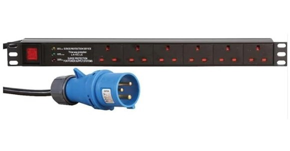 Dynamode 6 Way PDU Extension Lead