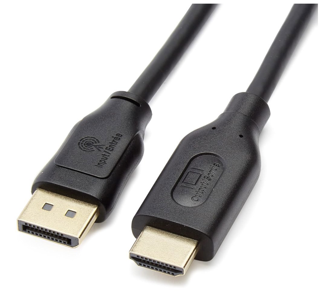 DisplayPort (Source) to HDMI (Display) Cable, Uni-Directional, 0.9 metre, Black