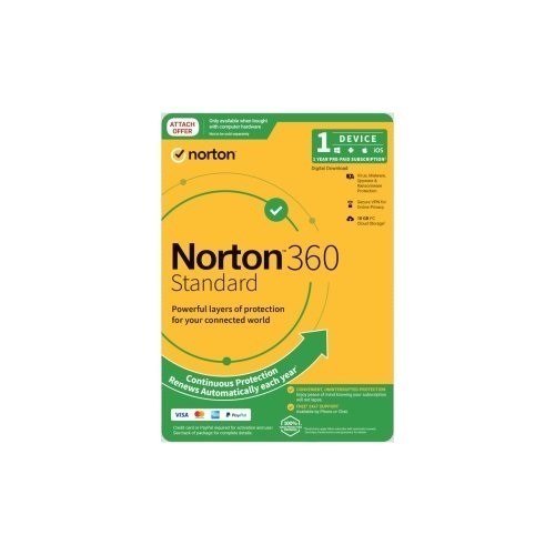 Norton 360 Standrd 1U 1D 12Mo RSP Drmkey