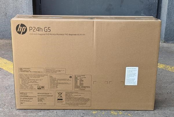 HP Box Opened HP P24H G5 -64W34aa- 23.8" FHD 5MS 75Hz Ips / Vga, Hdmi, DP / Speakers / Has, Vesa, Tilt/ 2 YR HP WTY (Replaces 7Vh44aa)