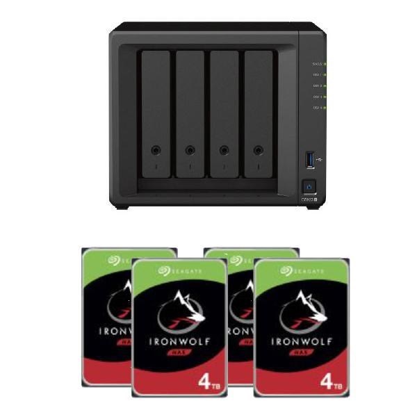 Synology Bundle - Synology 4 Bay DS923+ X 1 Plus Seagate 4TB 3.5" Internal Iron Wolf HDD ST4000VN006 X 4 - Promo Whilst Stock Lasts