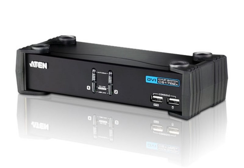 Aten 2 Port Usb 2.0 Dvi KVMP Switch 2YR