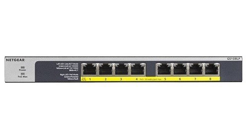 Netgear GS108LP 8 Ports Ethernet Switch - Gigabit Ethernet - 1000Base-T
