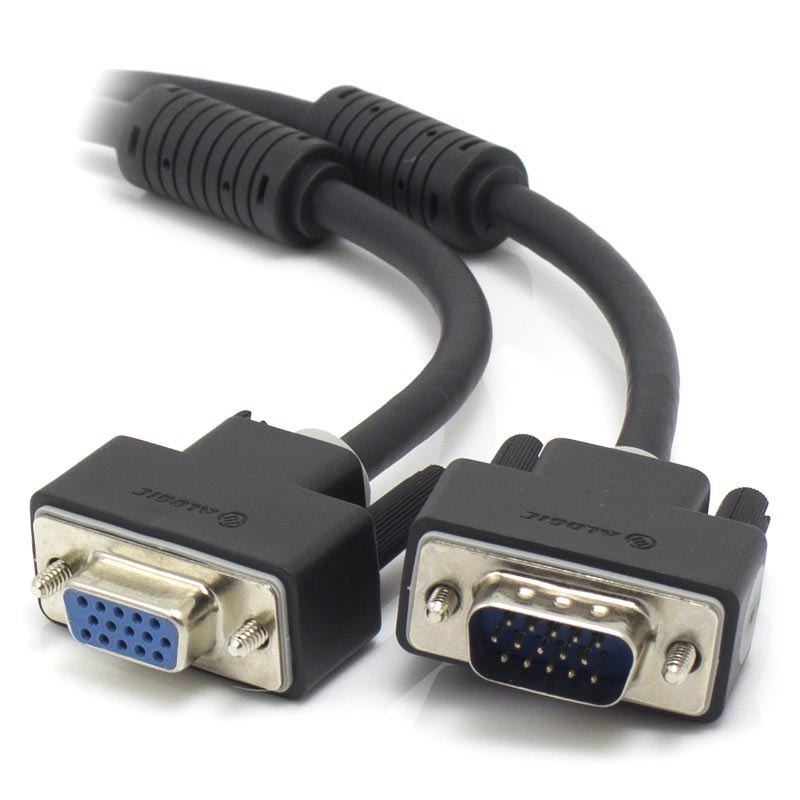 Alogic 10M Vga/Svga Premium Shielded Monitor Extension Cable With Filter - Male To Female - Moq:3