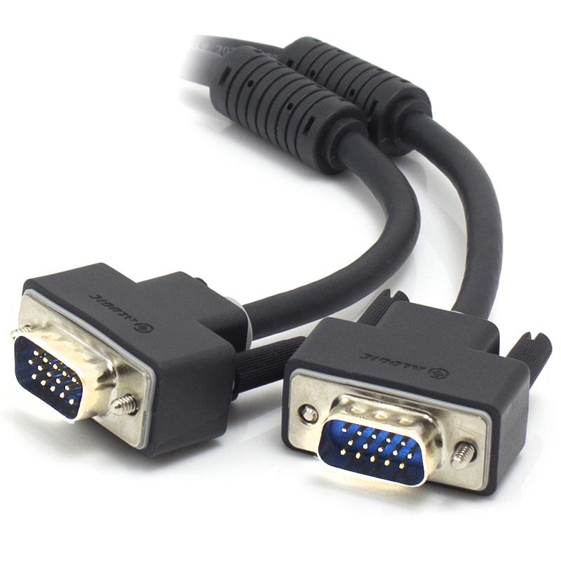 Alogic 25M Vga/Svga Premium Shielded Monitor Cable With Filter - Male To Male - Moq:2