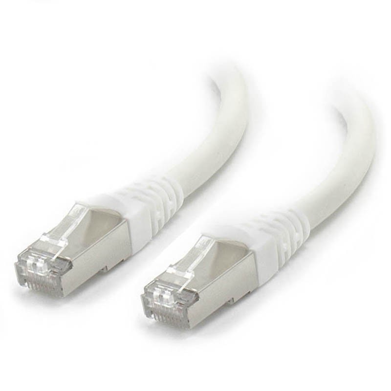 Alogic 3M White 10GbE Shielded Cat6a LSZH Network Cable - Moq:4
