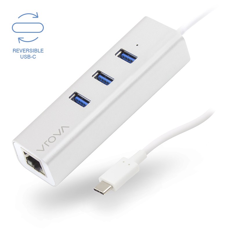 Alogic Usb-C To Gigabit Ethernet & 3 Port Usb Hub -Prime Series - Moq:2